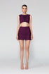 Shiny Fabric Mini Pencil Skirt